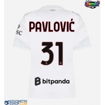 Ženski Nogometni dresi AC Milan Strahinja Pavlovic #31 Gostujoči 2026-27 Kratek Rokav